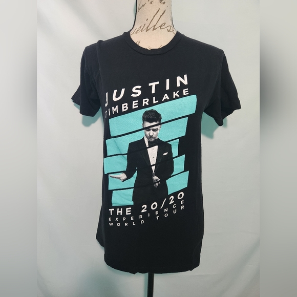 Justin Timberlake The 20/20 Experience World Tour. Black T-Shirt. Size Small. - Picture 1 of 7